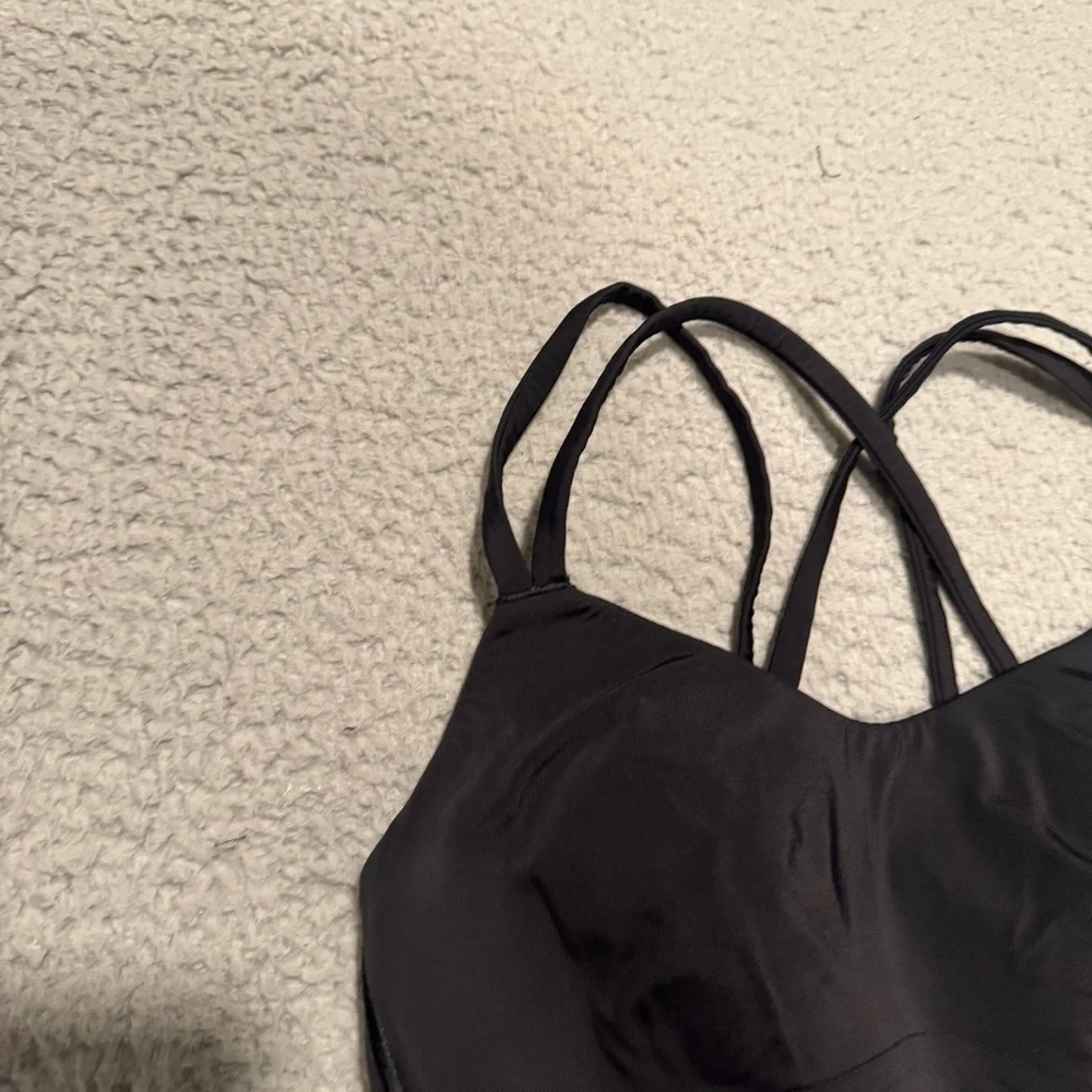 Lululemon Like a Cloud Bra Long Line *Light Support, B/C Cup Black Size 2